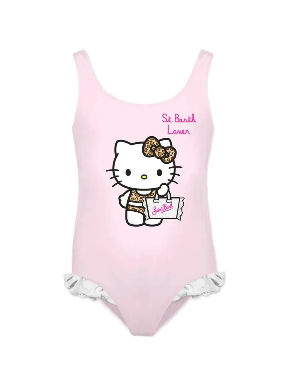 MC2 Saint Barth Kids Tiana one-piece swimsuit with Hello Kitty print Roze