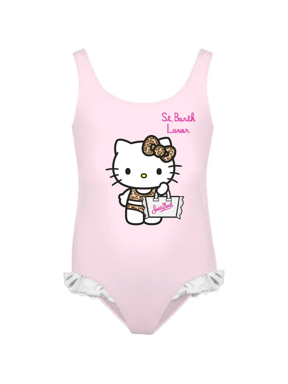 MC2 Saint Barth Kids Tiana one-piece swimsuit with Hello Kitty print Roze