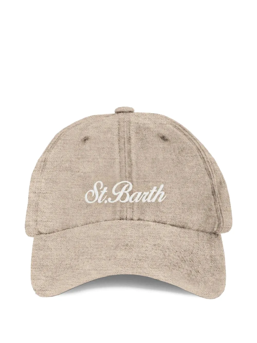 MC2 Saint Barth Kids St. Barth honkbalpet met borduurwerk Beige