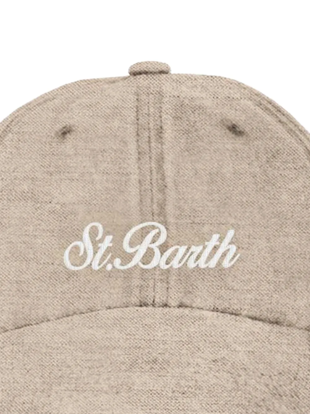 MC2 Saint Barth Kids St. Barth honkbalpet met borduurwerk Beige