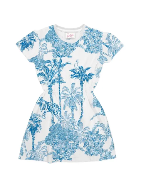 MC2 Saint Barth Kids Leila tropical-print short-sleeve dress