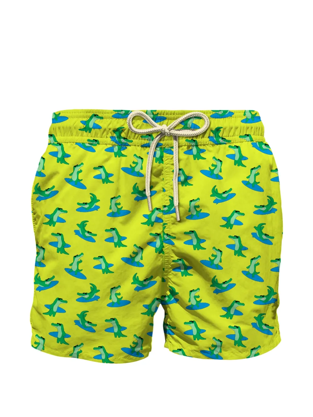 MC2 Saint Barth Kids crocodile-print swim shorts Groen