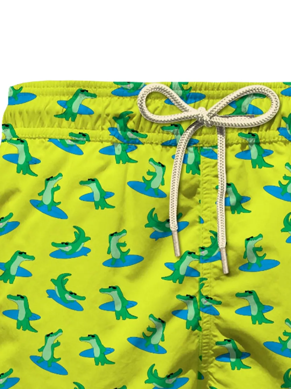 MC2 Saint Barth Kids crocodile-print swim shorts Groen