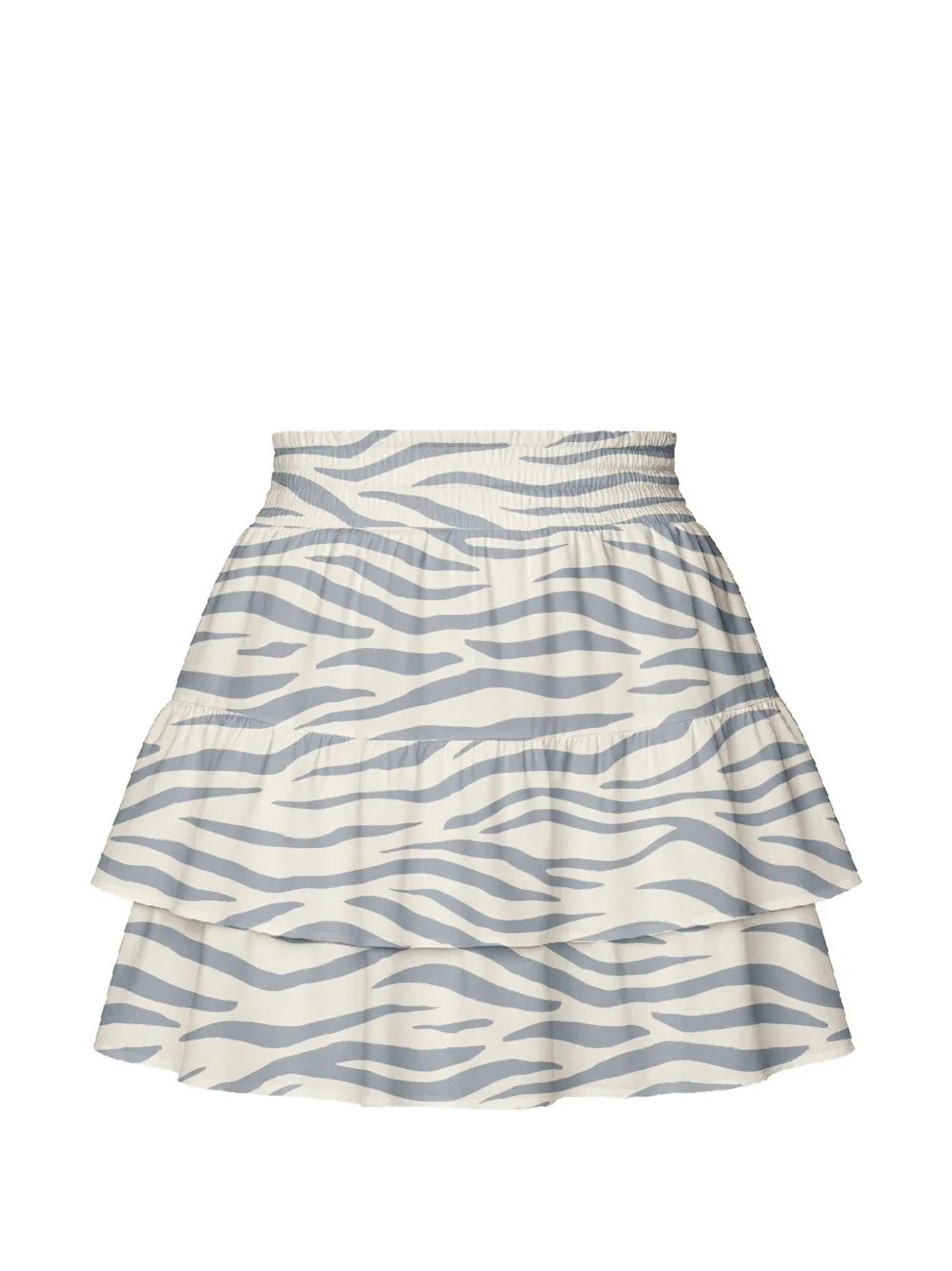 MC2 Saint Barth Kids Gelaagde rok met zebraprint Wit