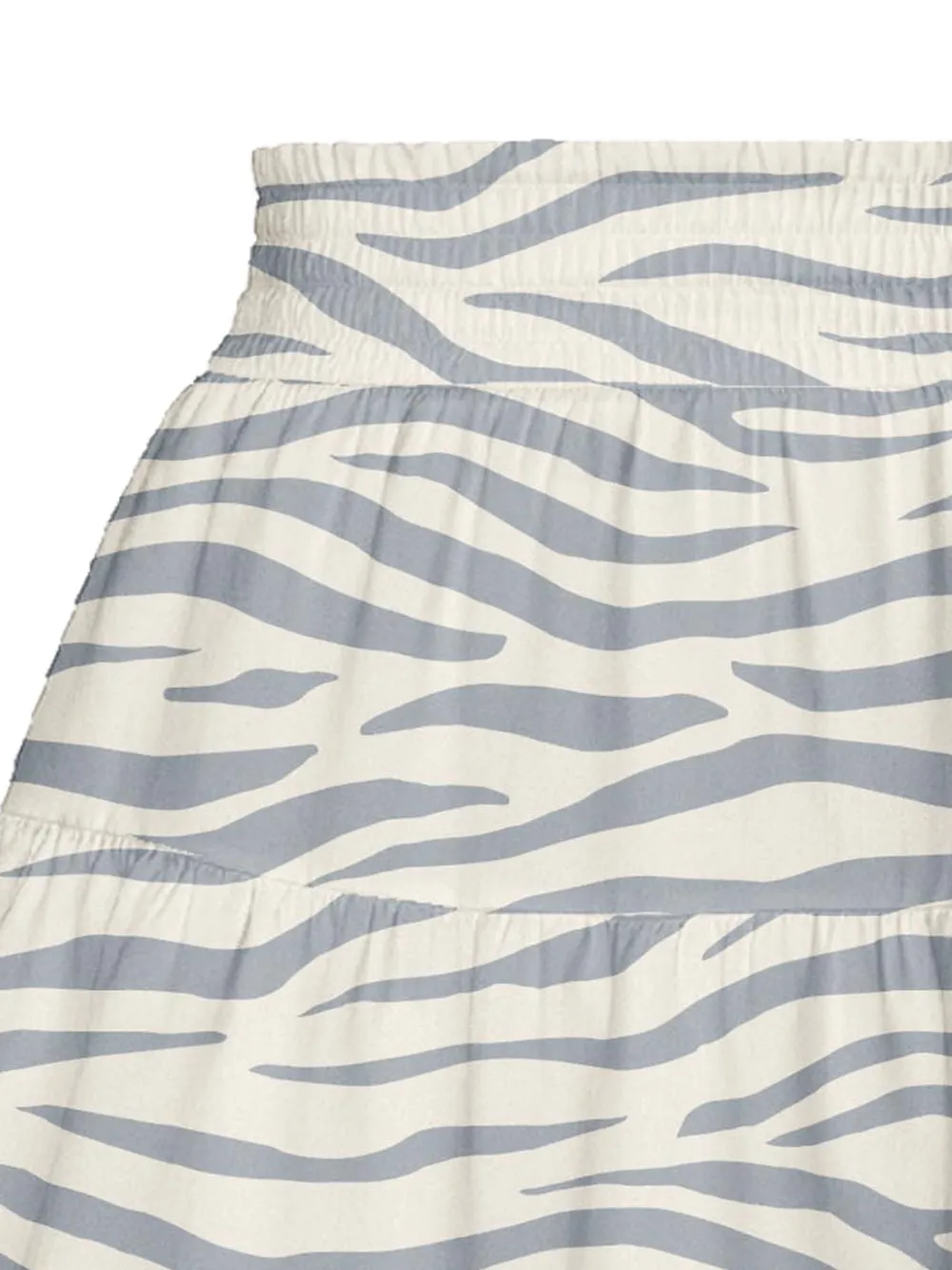 MC2 Saint Barth Kids Gelaagde rok met zebraprint Wit