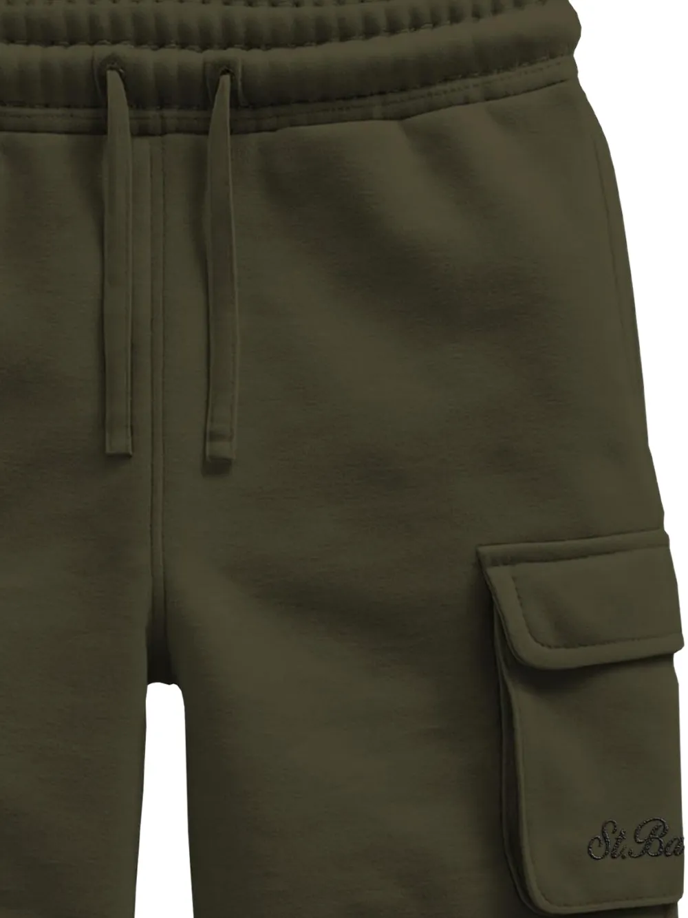 MC2 Saint Barth Kids Shorts met trekkoordtaille Groen