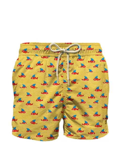 MC2 Saint Barth Kids плавки-шорты Jean Lighting с графичным принтом