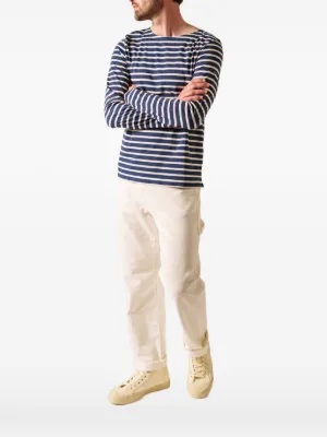 GOSHA RUBCHINSKIY Striped long-sleeve T-shirt | Blue | FARFETCH CA