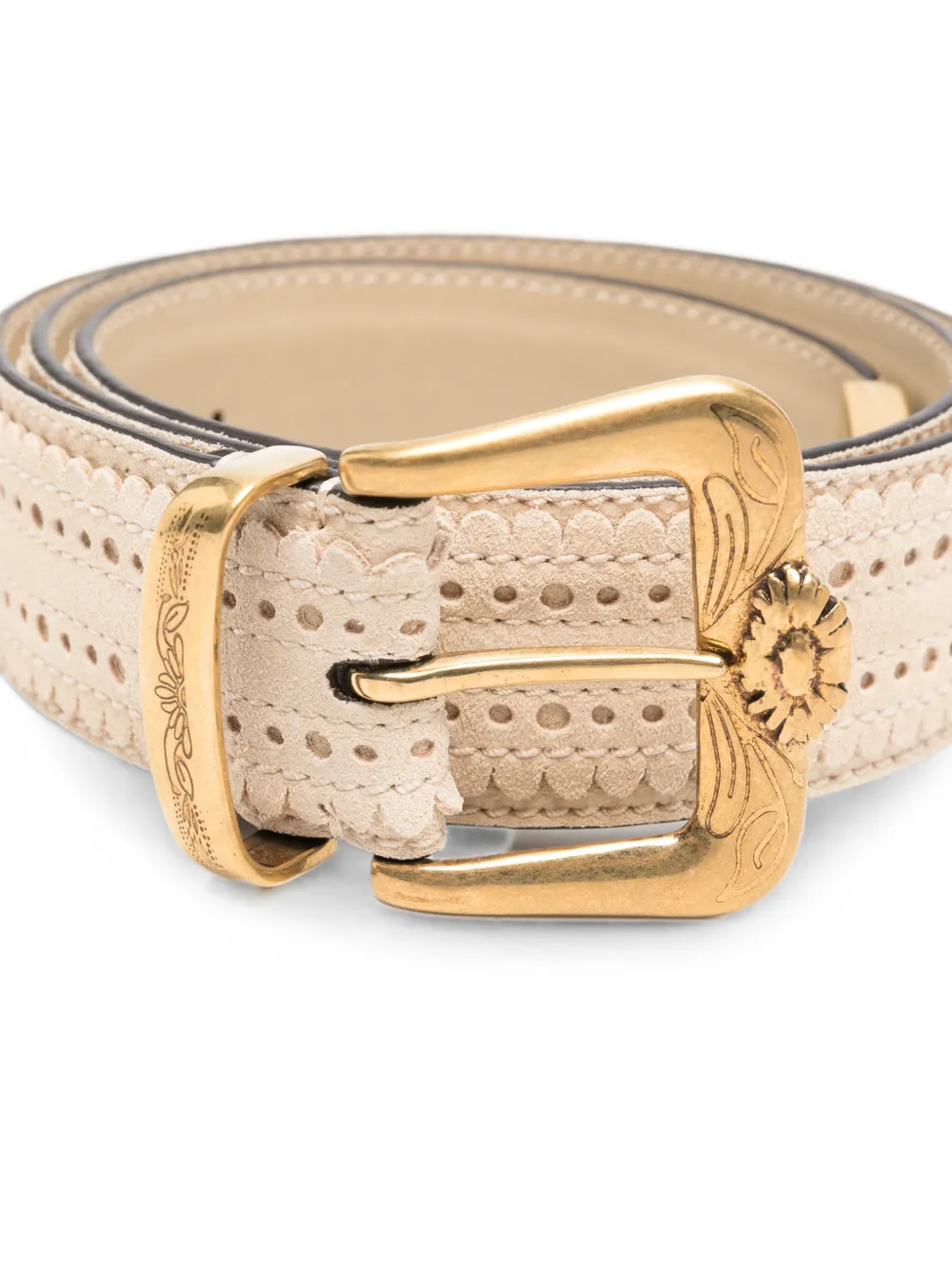 Ermanno Scervino Leren gespriem Beige