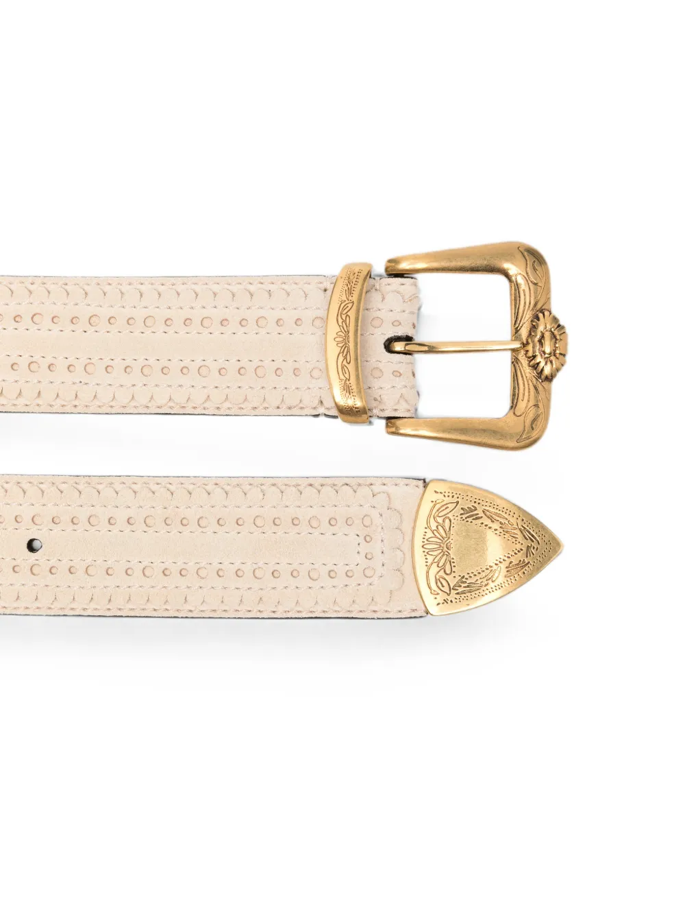 Ermanno Scervino Leren gespriem Beige