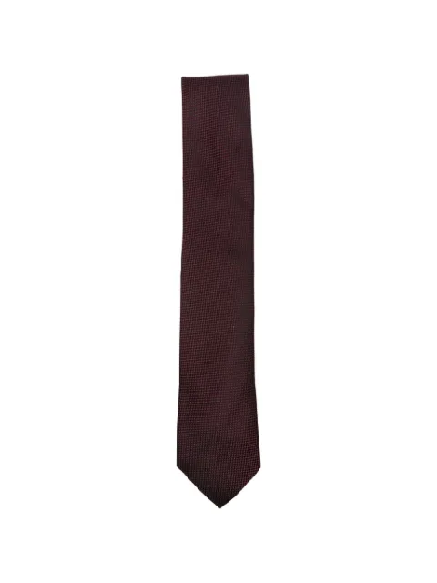 Zegna micro-pattern silk tie