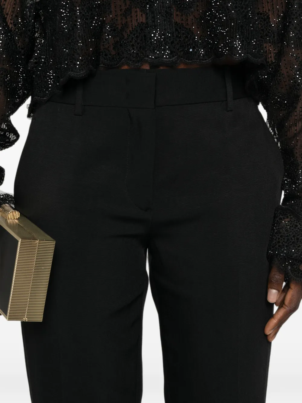Ermanno Scervino Broek met zak en riemlus Zwart