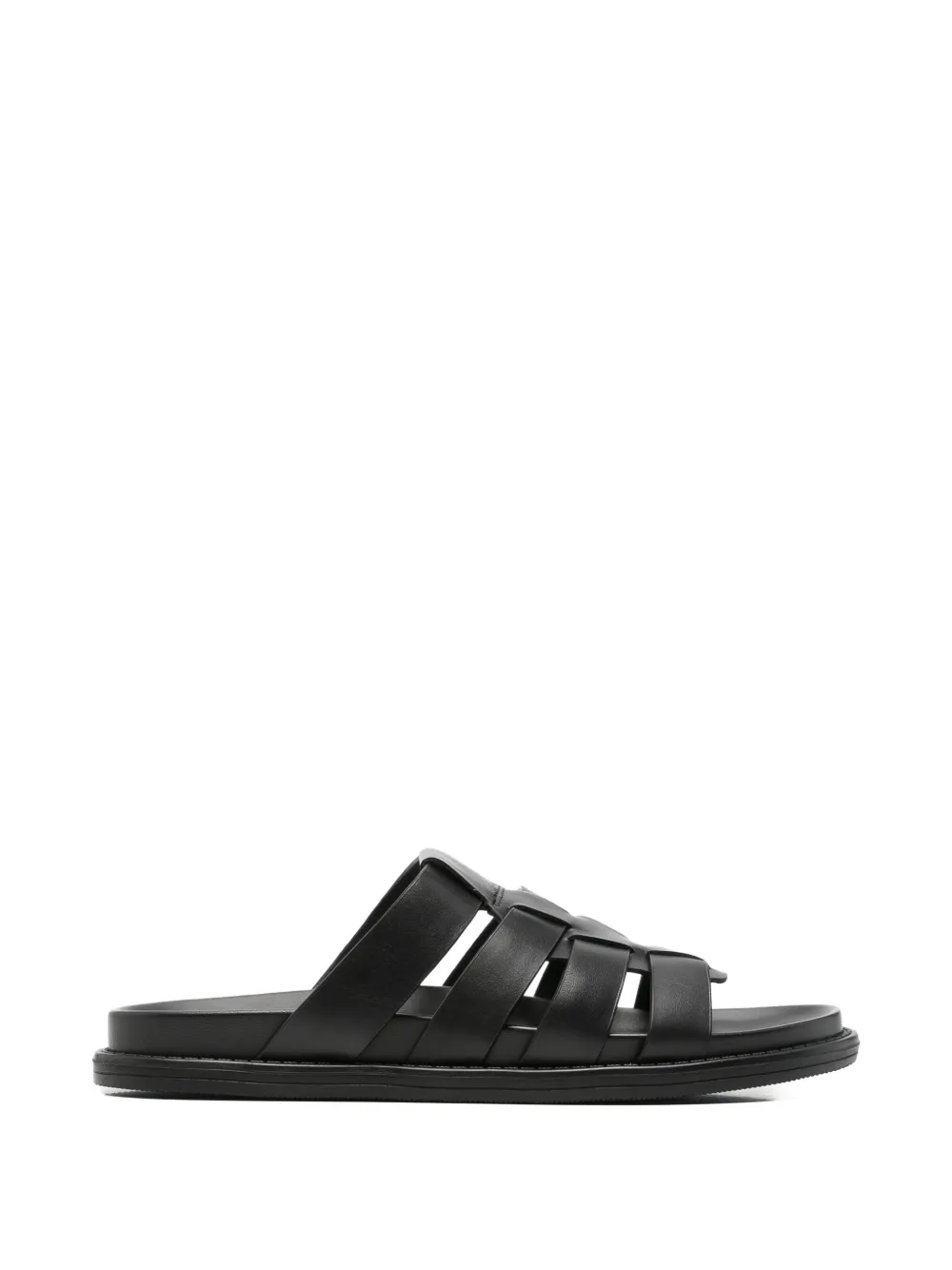 Alberto Gozzi interwoven-strap sandals - Nero