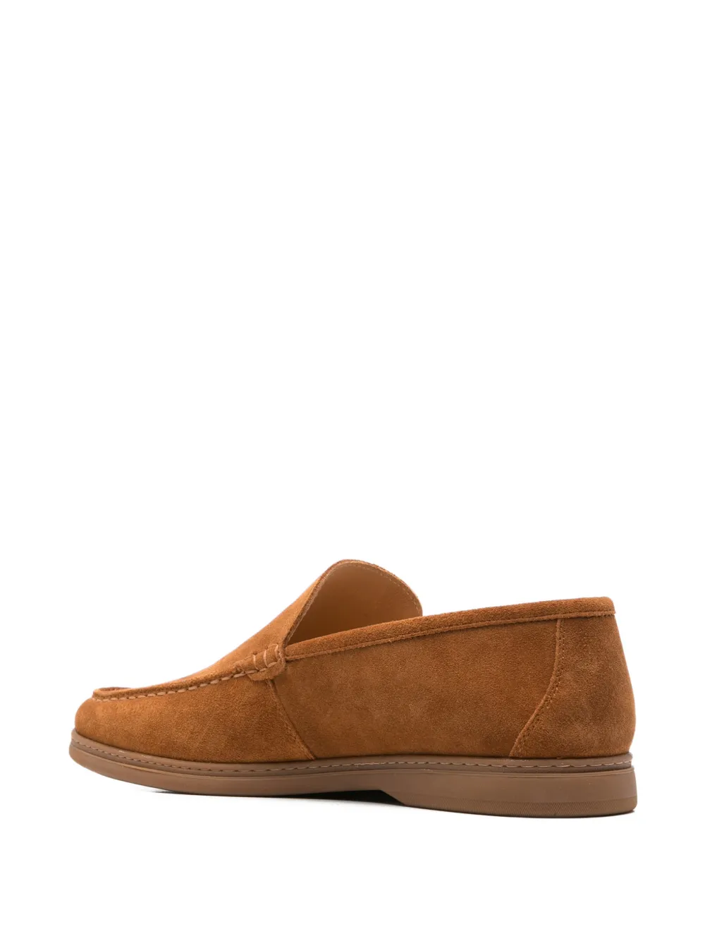 Alberto Gozzi suede slip-on loafers Beige