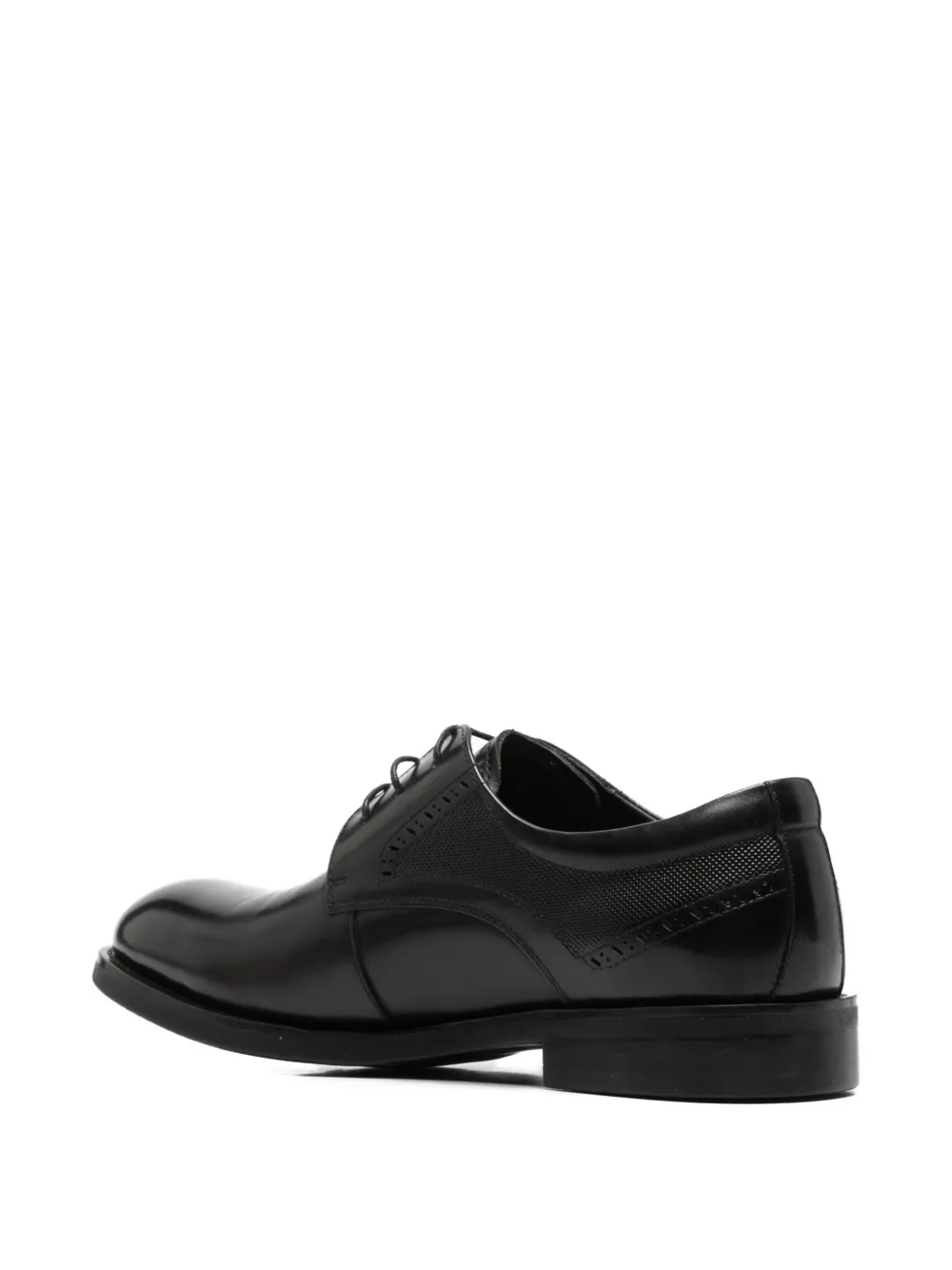 Alberto Gozzi perforated-panel lace-up shoes Zwart