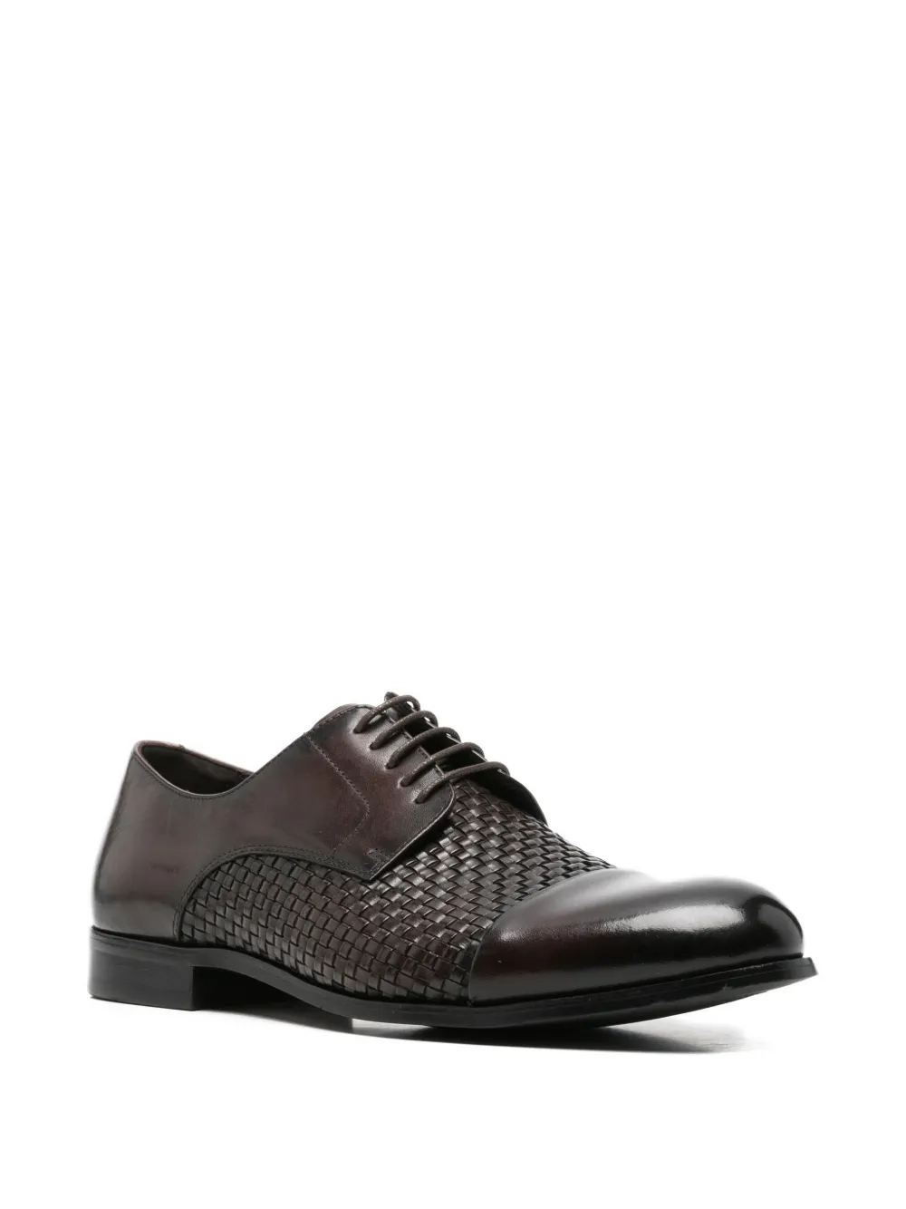 Alberto Gozzi woven-panel derby shoes Bruin