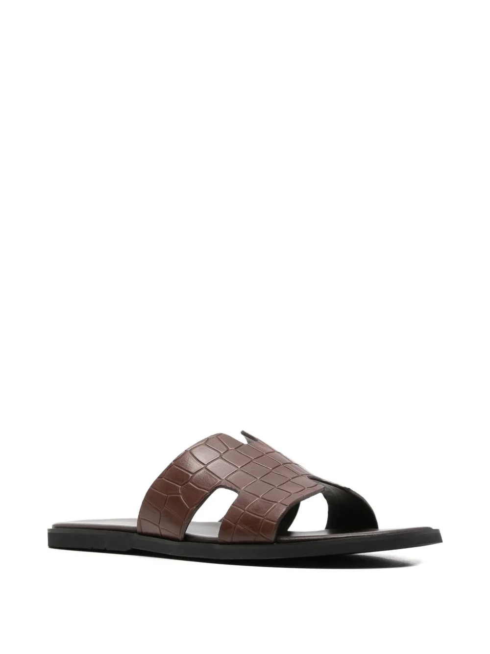 Alberto Gozzi croc-effect cut-out sandals Bruin