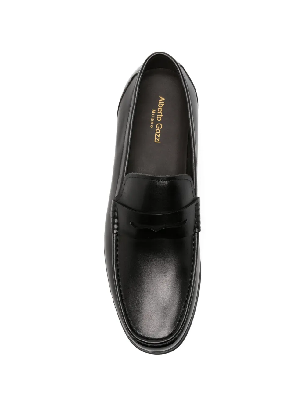 Alberto Gozzi penny loafers Zwart