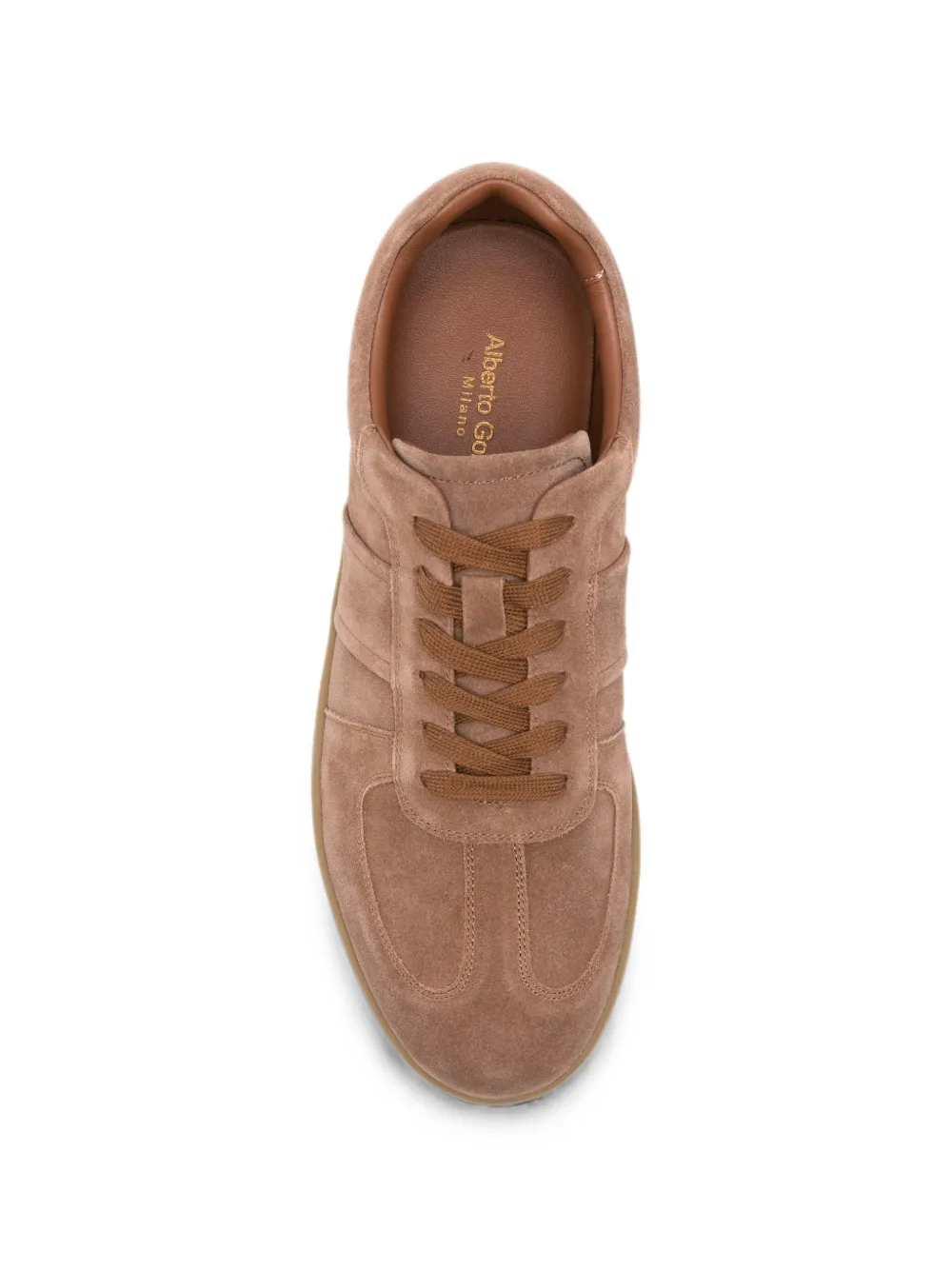 Alberto Gozzi suede panelled sneakers Beige