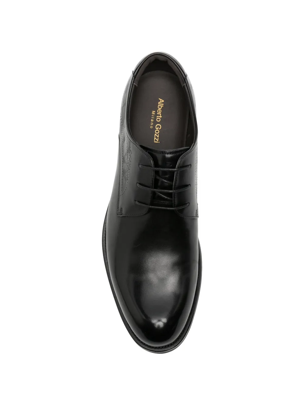 Alberto Gozzi perforated-detail lace-up shoes Zwart
