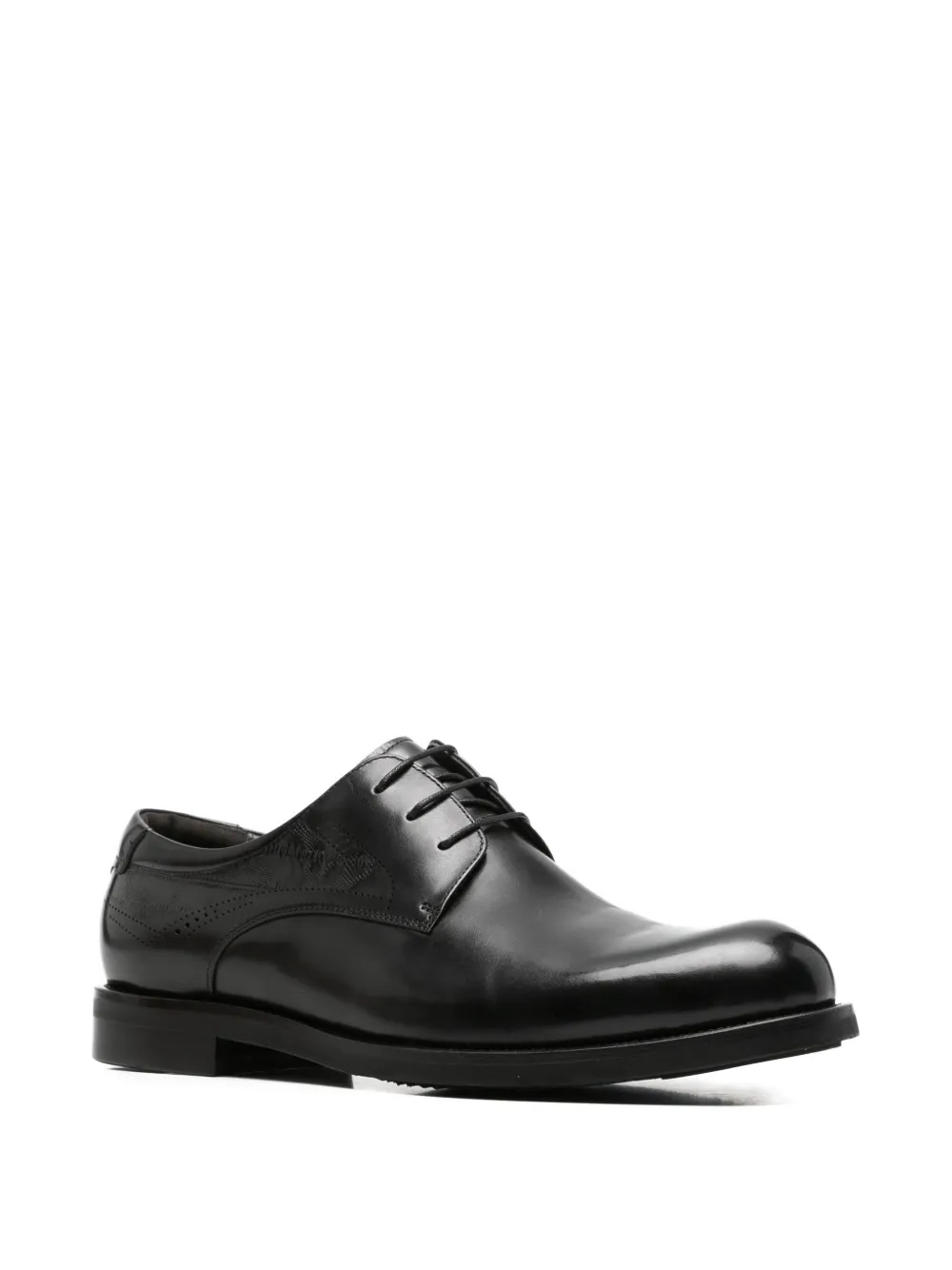Alberto Gozzi perforated-detail lace-up shoes Zwart