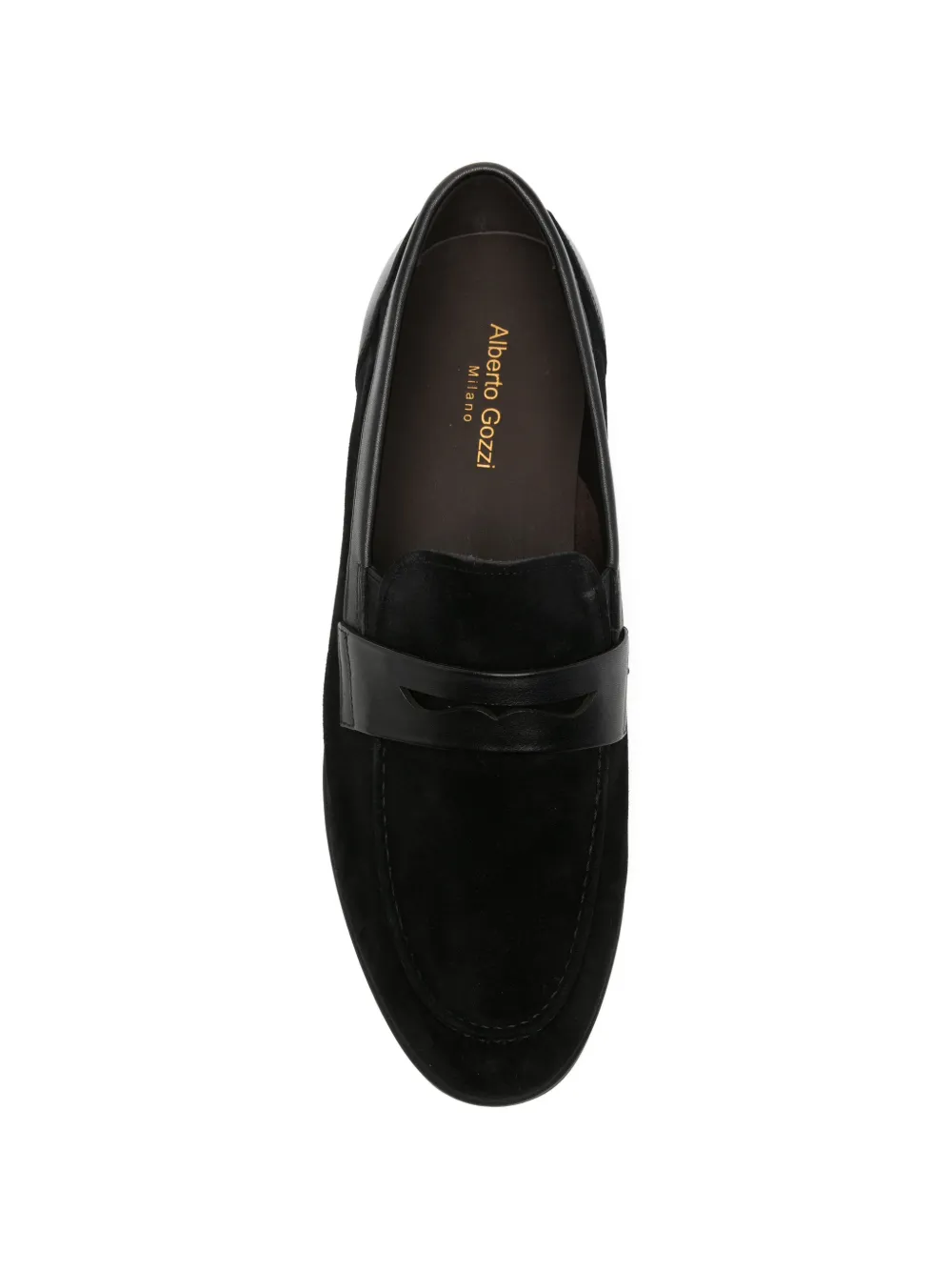 Alberto Gozzi penny-slot loafers Zwart