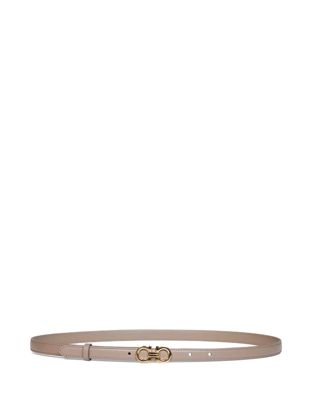Ferragamo Gancini buckle leather belt - Toni neutri