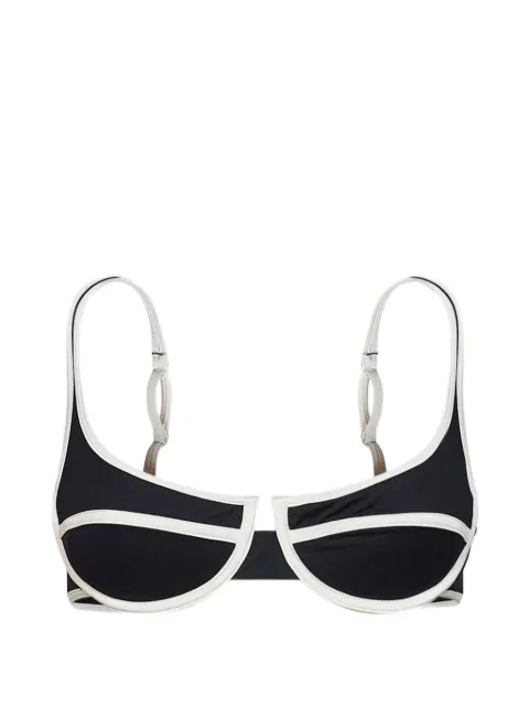 MC2 Saint Barth contrasting-trim underwired bikini top