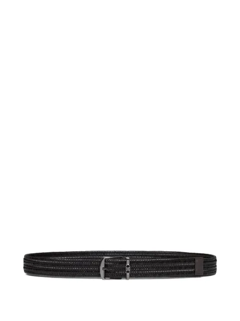 Ferragamo Gancini woven leather belt