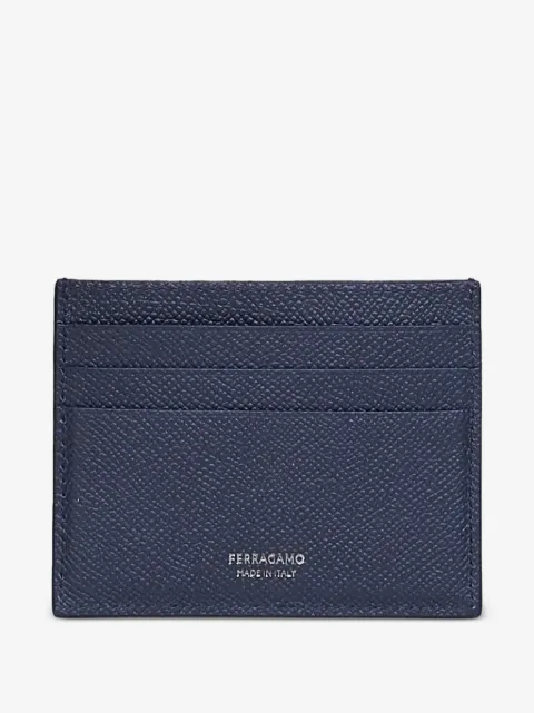 Ferragamo Gancini leather card holder