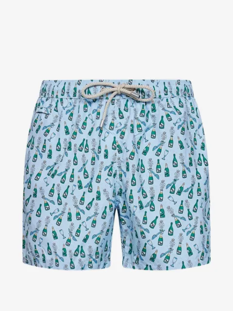 MC2 Saint Barth Happy Sabrage print swim shorts