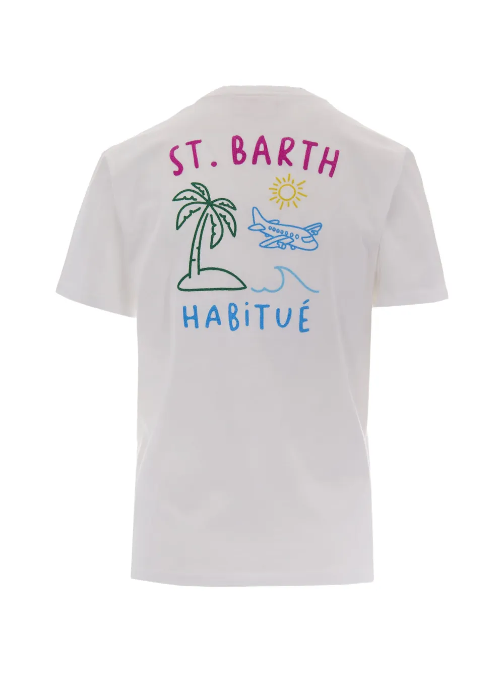 MC2 Saint Barth T-shirt met borduurwerk Wit
