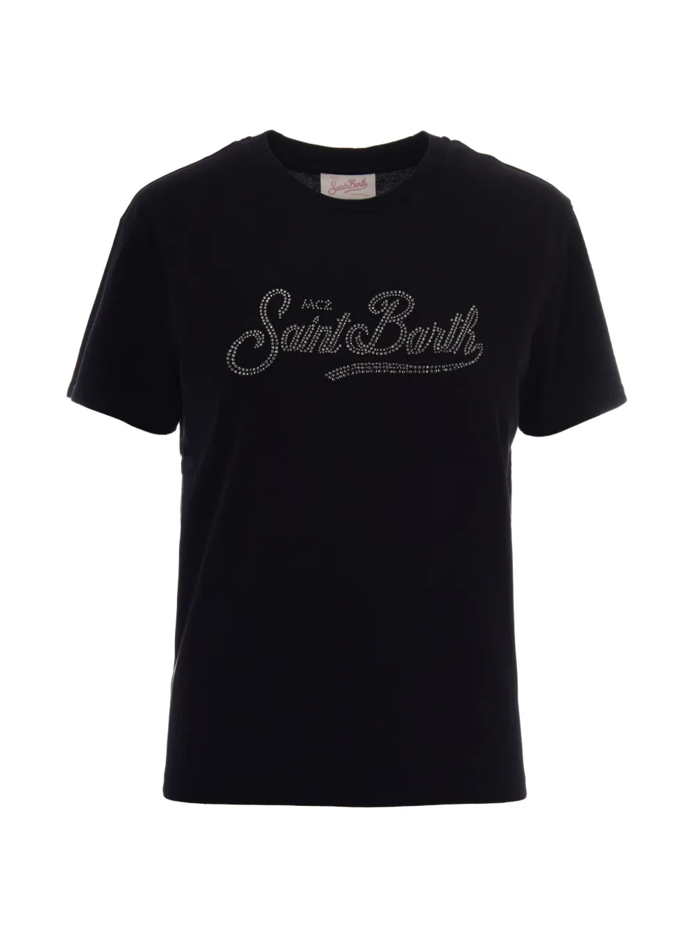 Mc2 Saint Barth Emilie Embellished Logo T-shirt In Multi