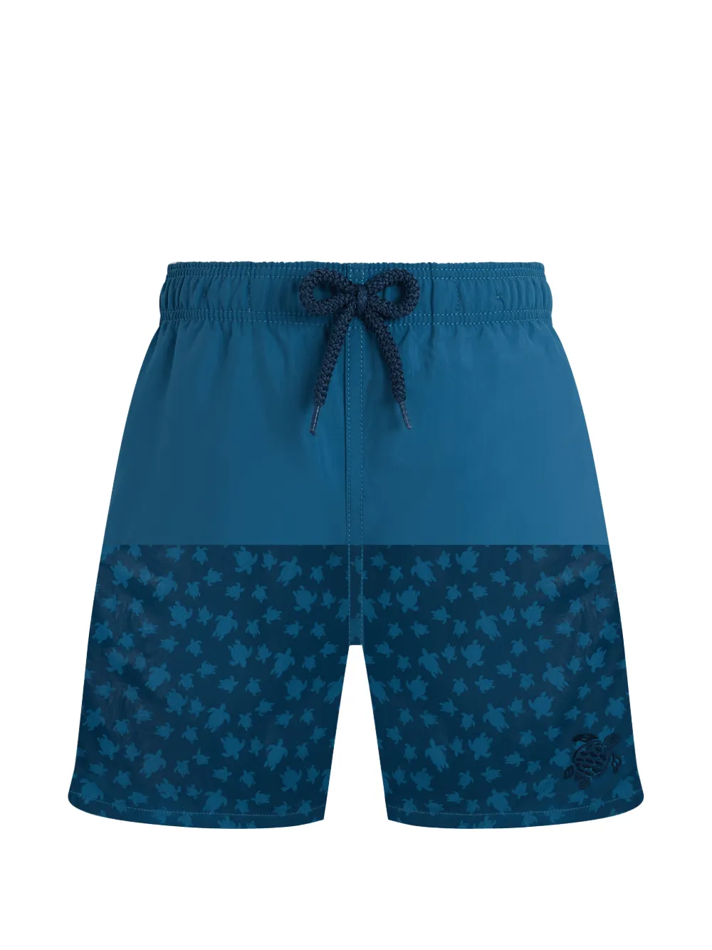 Vilebrequin Kids Ronde des Tortues zwembroek met print Blauw