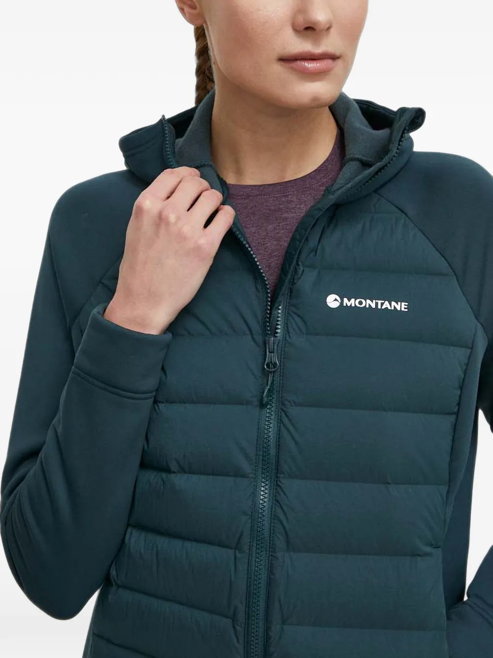 Montane Gevoerd jack met capuchon Blauw