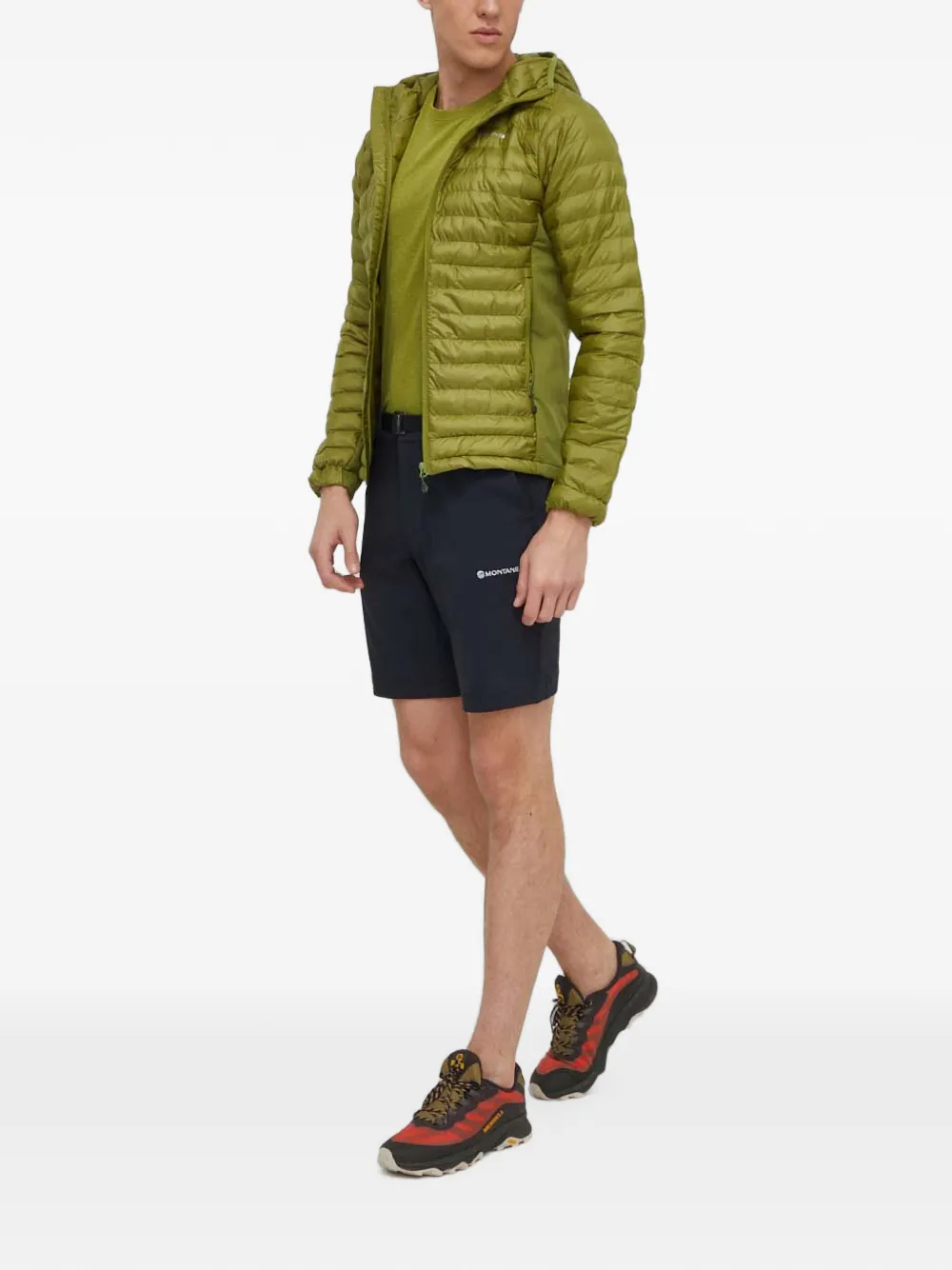 Montane quilted hooded jacket Groen