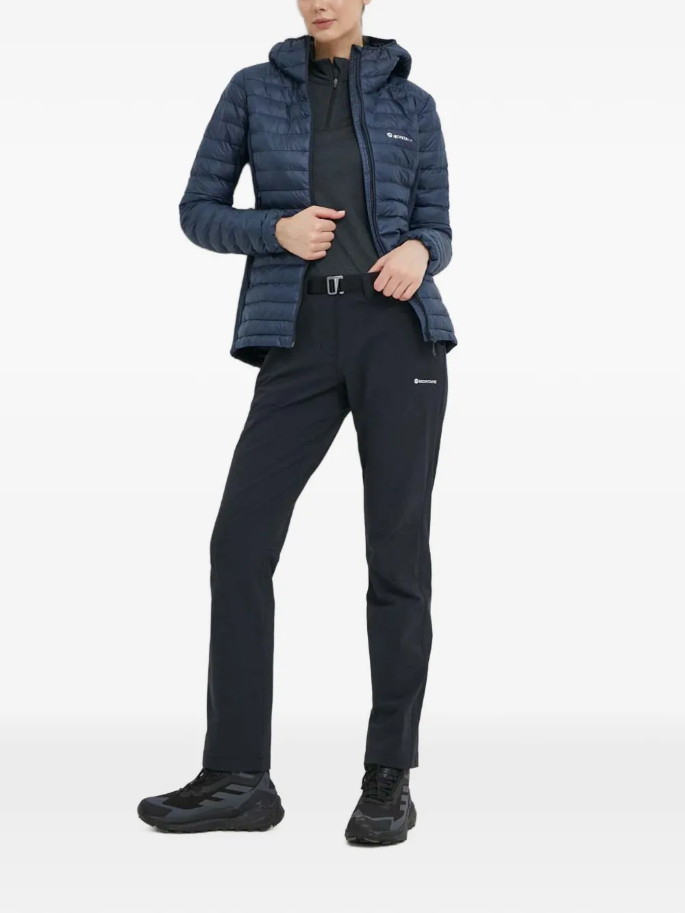 Montane Icarus Lite gewatteerd trainingsjack met capuchon Blauw