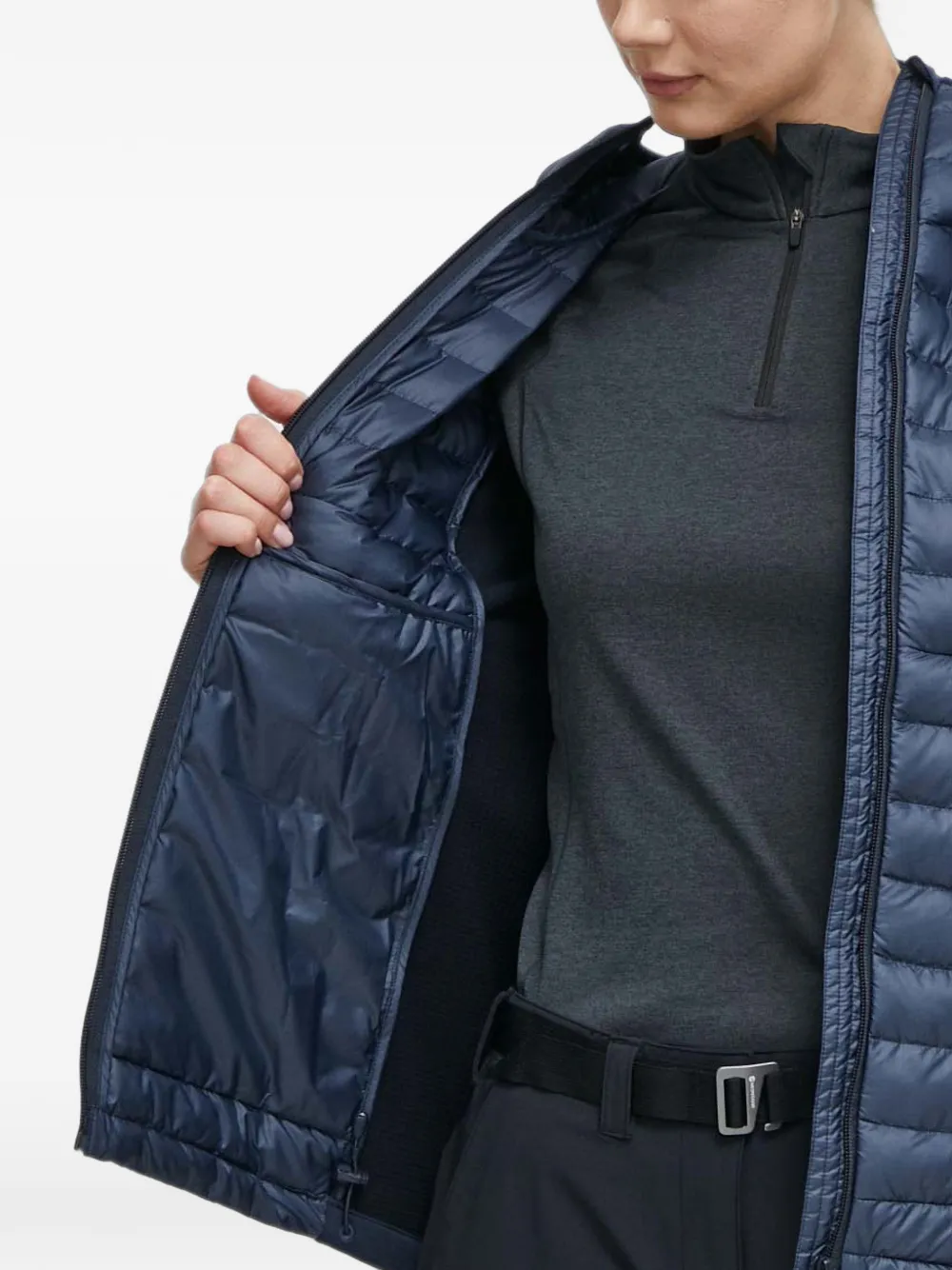 Montane Icarus Lite gewatteerd trainingsjack met capuchon Blauw