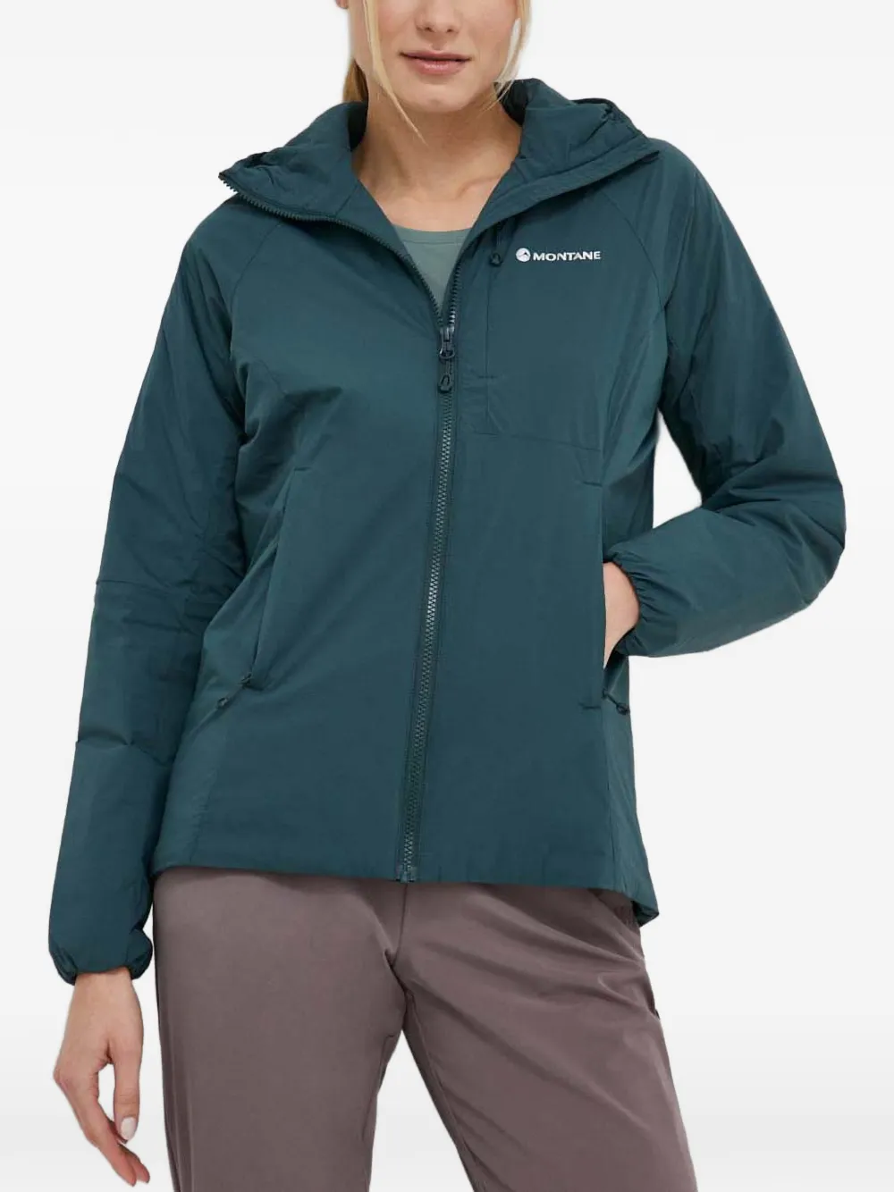 Montane hooded logo-print jacket