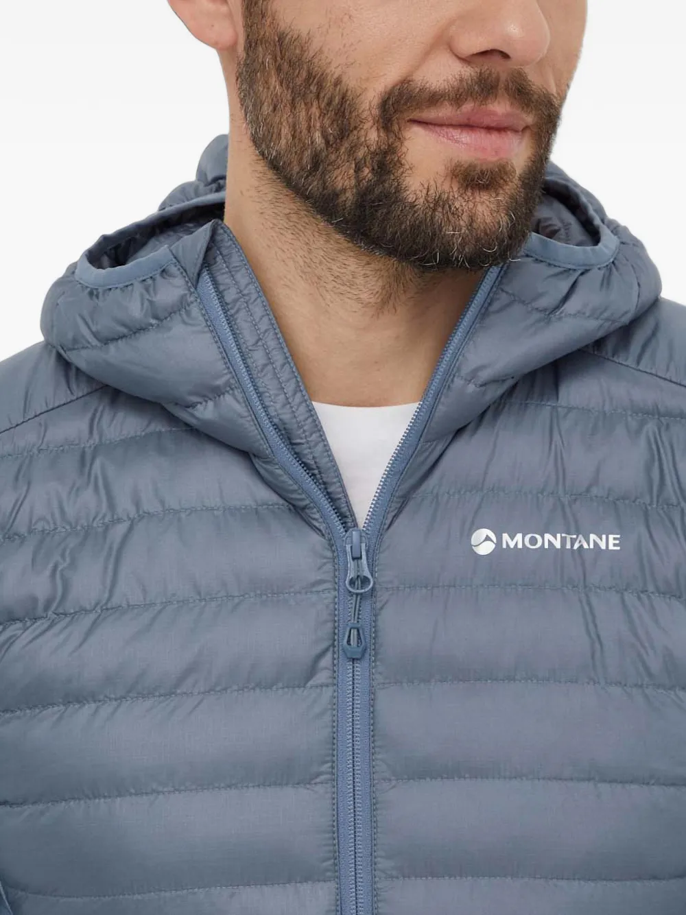 Montane quilted hooded jacket Blauw