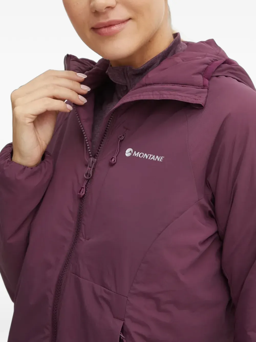 Montane Fireball trainingsjack met capuchon en logoprint Paars