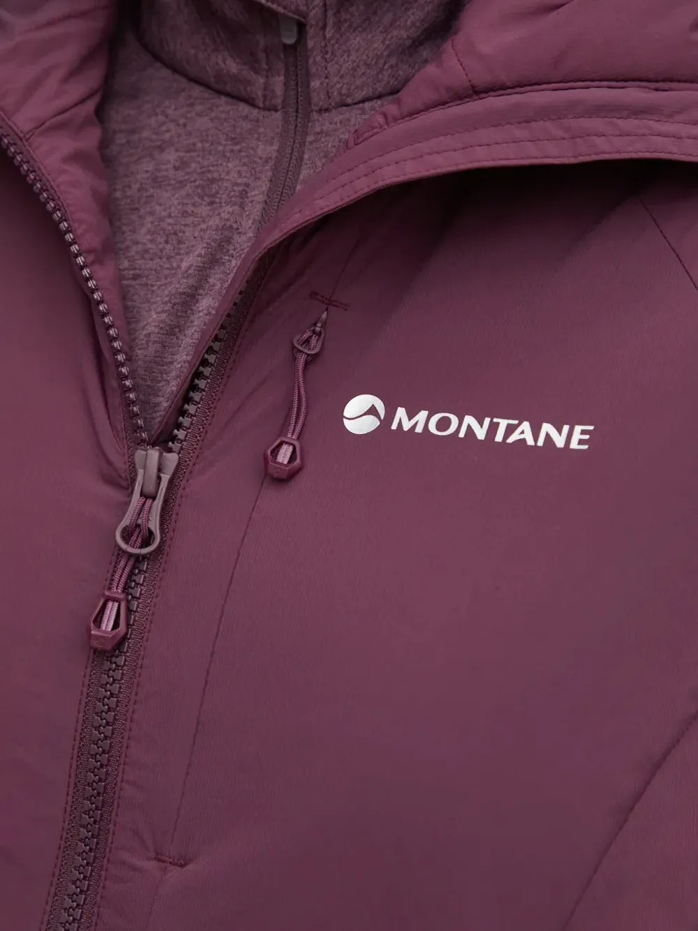 Montane Fireball trainingsjack met capuchon en logoprint Paars