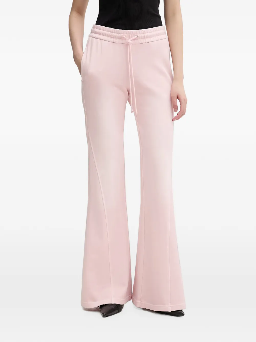 Miss Sixty drawstring-waist flared track pants - Rosa