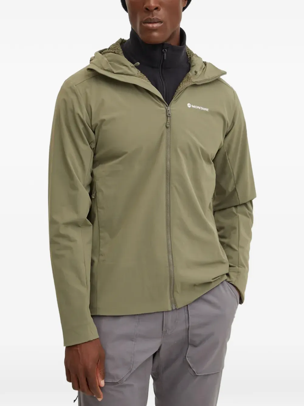 Montane hooded zip-up jacket