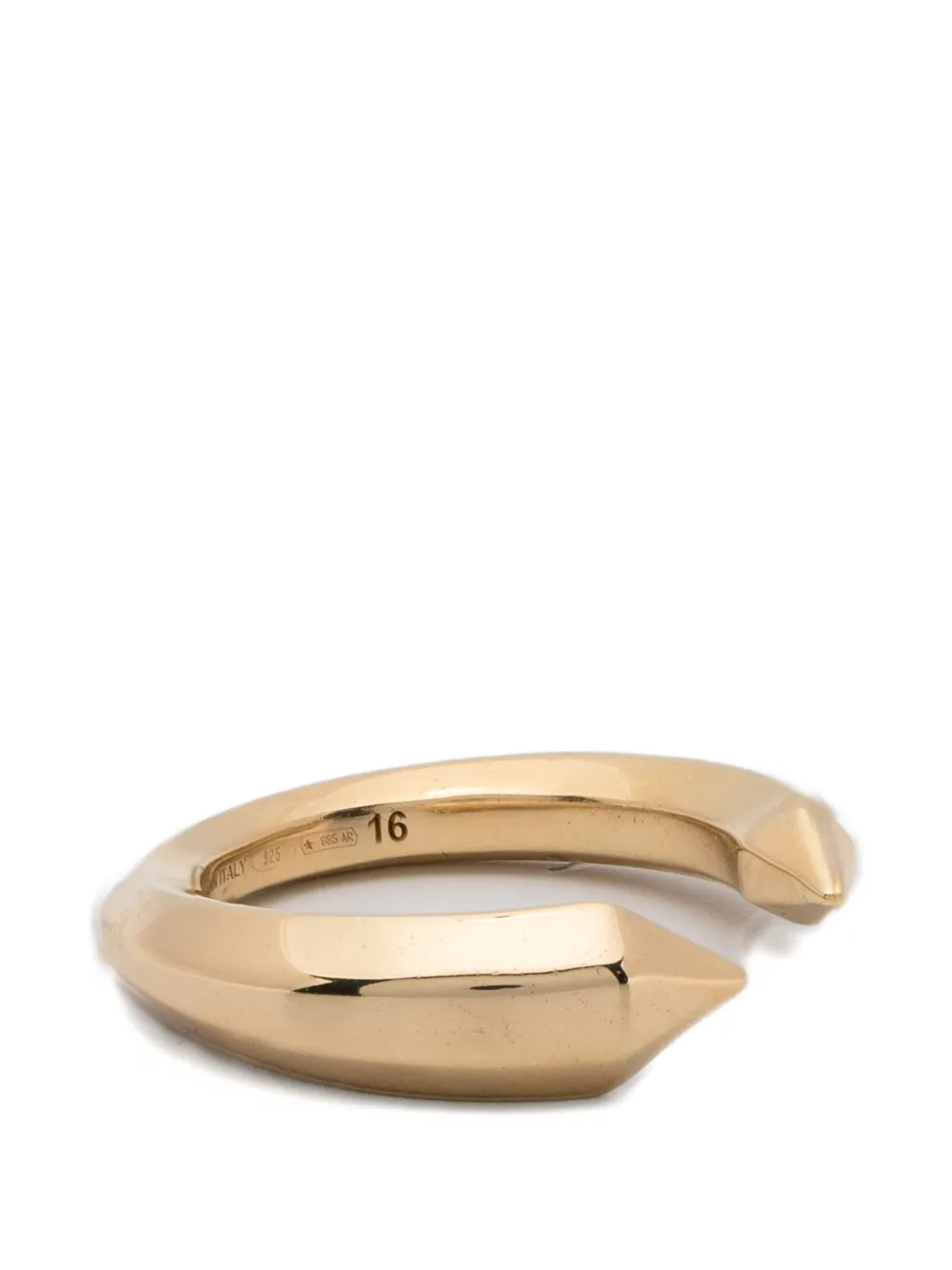 FERSERA The Sculptor's spike-detail open-band ring - Oro