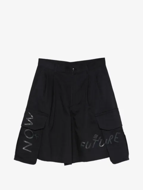 Comme des Garçons Homme slogan-print cargo shorts