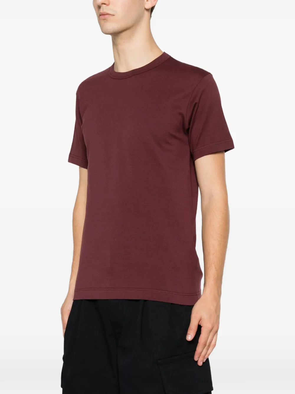 Comme Des Garçons Shirt Katoenen T-shirt met ronde hals Rood