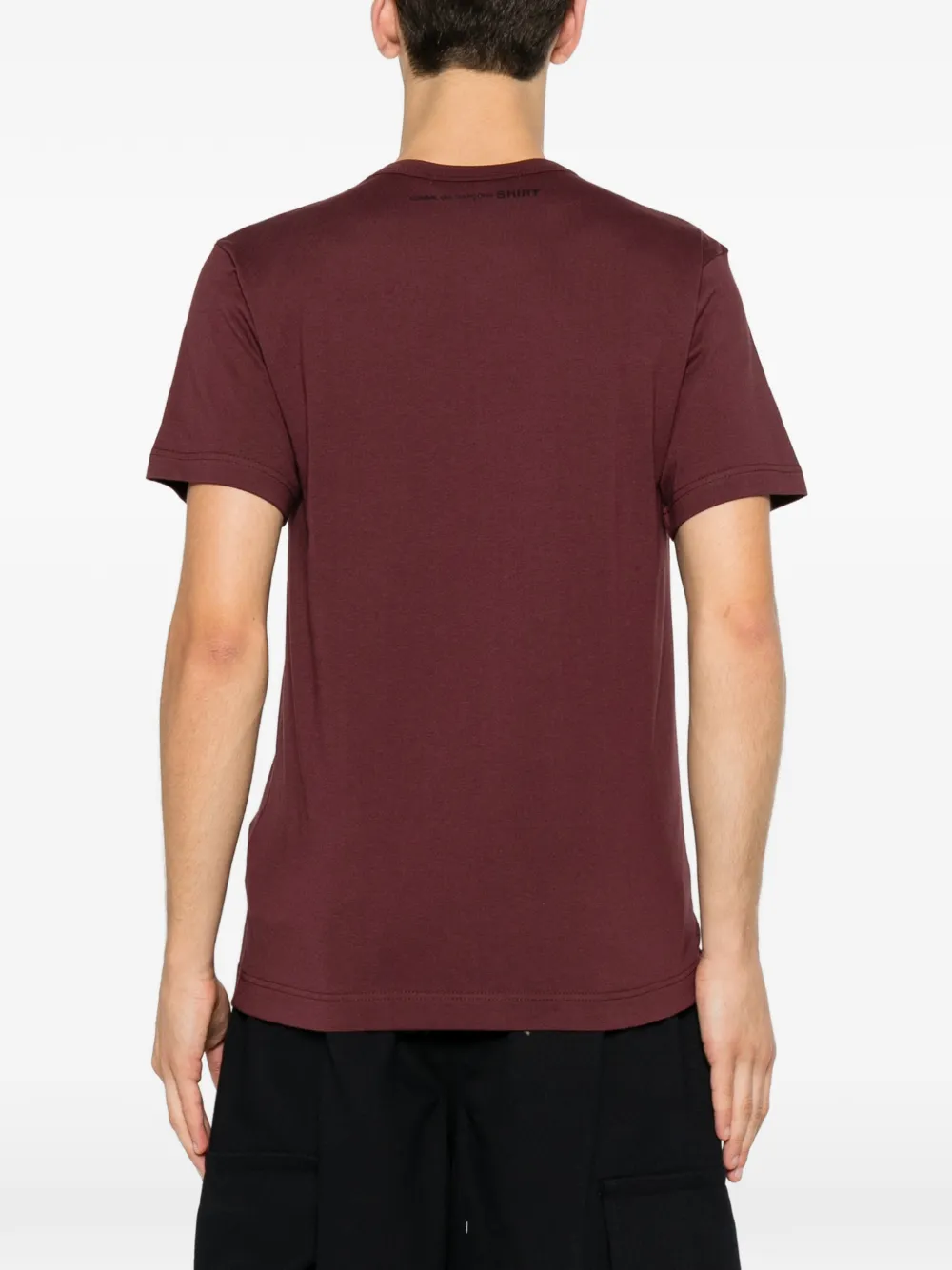 Comme Des Garçons Shirt Katoenen T-shirt met ronde hals Rood