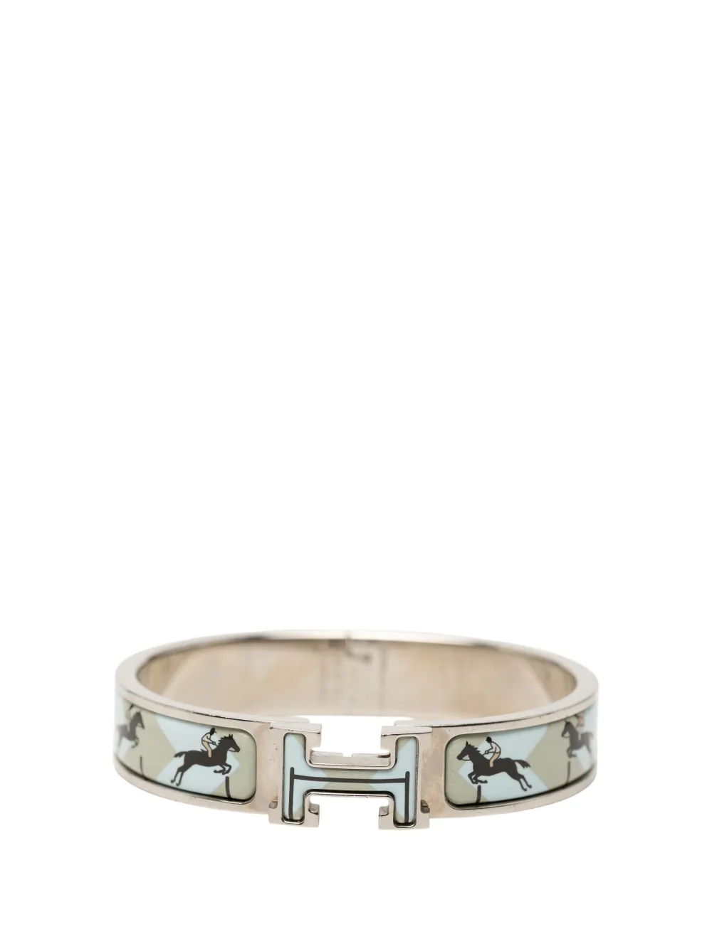 Hermès Pre-Owned Bracciale rigido stretto Clic H PM con design smaltato 2000-2026 - Blu