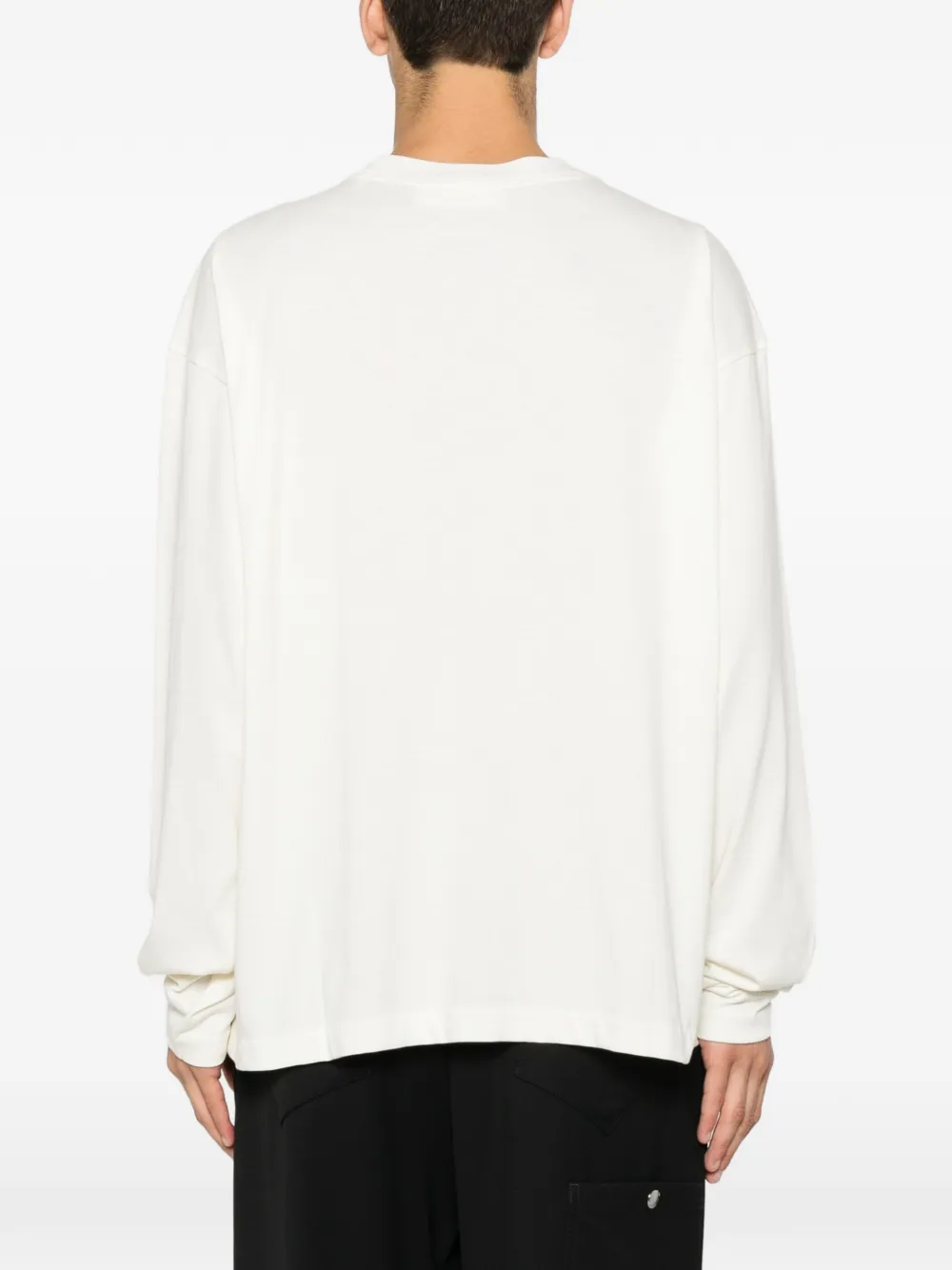 FEAR OF GOD ESSENTIALS crew-neck long-sleeve cotton T-shirt Beige